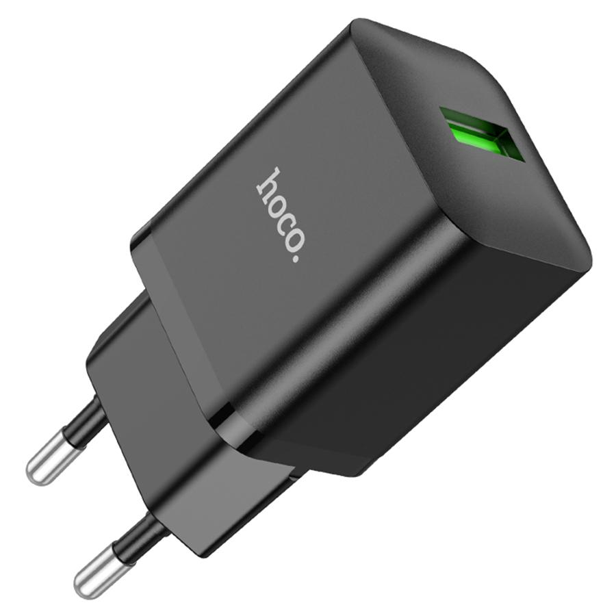 Сетевое зарядное устройство HOCO N26 Maxim 1xUSB, 3.0A, 18W, черный