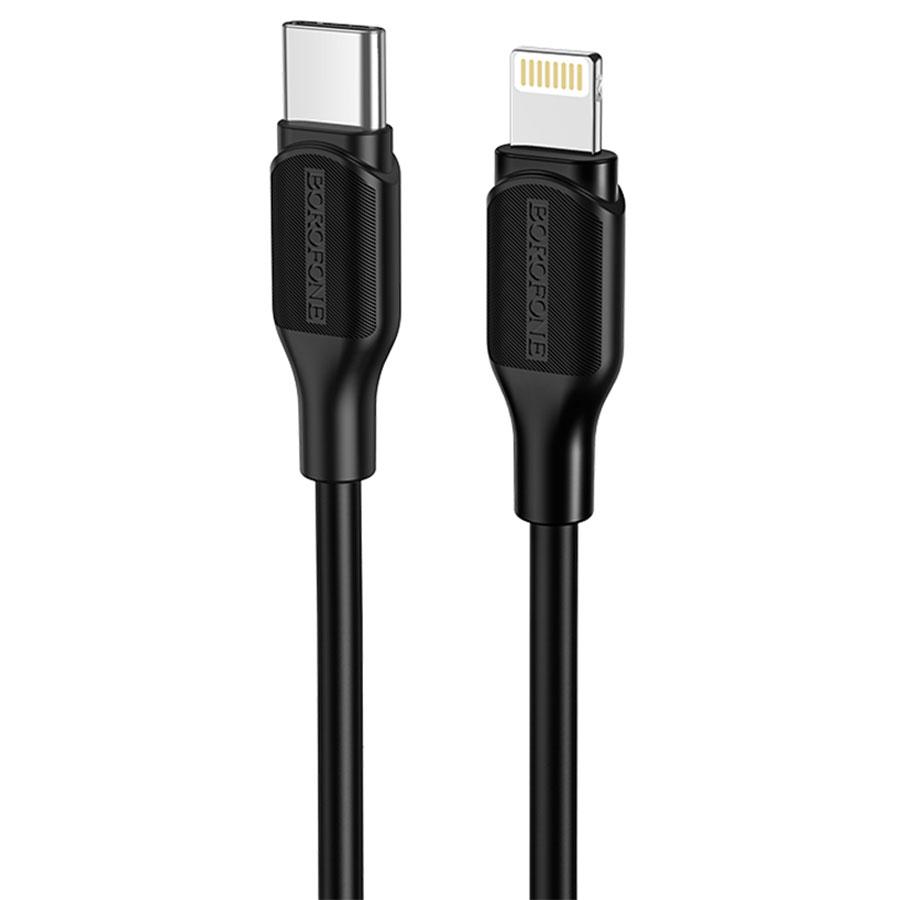 Кабель USB-C BOROFONE BX42 Encore Type-C - Lightning, 3A, 1 м, черный