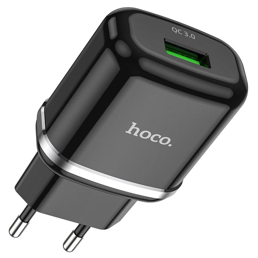 Сетевое зарядное устройство HOCO N3 Special 1xUSB, 3A, 18W, черный