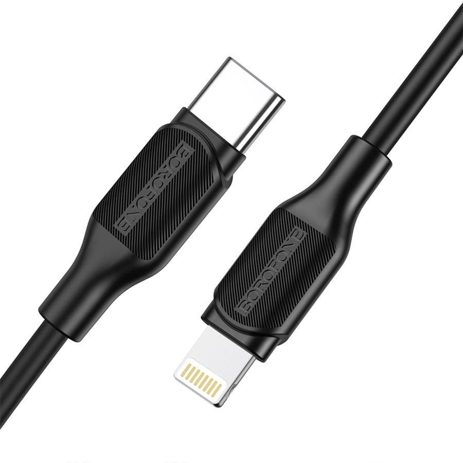 Кабель USB-C BOROFONE BX42 Encore Type-C - Lightning, 3A, 1 м, черный