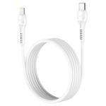 Кабель USB-C HOCO X55 Trendy Type-C - Lightning, 3A, 1 м, белый