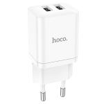 Сетевое зарядное устройство HOCO N25 Maker 2xUSB, 2.1A, 10W, белый