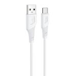 Кабель USB HOCO X58 Airy USB - Type-C, 3A, 1 м, белый