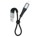 Кабель USB HOCO X38 Cool USB - Lightning, 2.4А, 25 см, черный