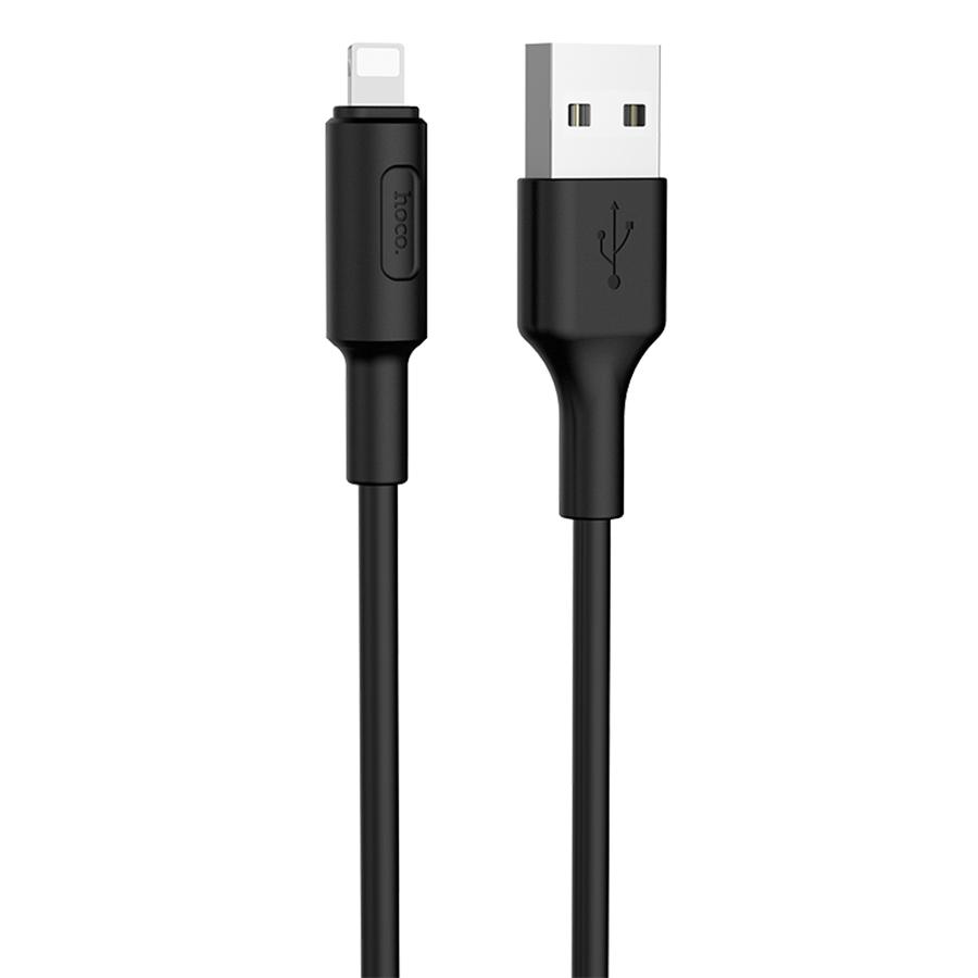 Кабель USB HOCO X25 Soarer USB - Lightning, 2А, 1 м, черный