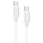 Кабель USB-C HOCO X73 Type-C - Type-C, 60W, 1 м, белый