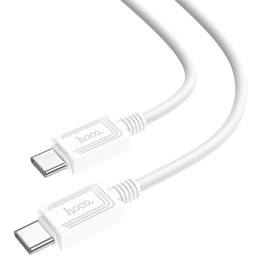 Кабель USB-C HOCO X73 Type-C - Type-C, 60W, 1 м, белый