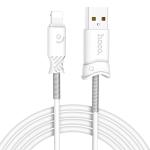 Кабель USB HOCO X24 Pisces USB - Lightning, 2.4А, 1 м, белый