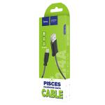 Кабель USB HOCO X24 Pisces USB - Lightning, 2.4А, 1 м, черный