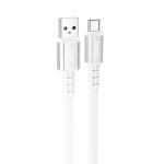 Кабель USB HOCO X85 Strength USB - Type-C, 3A, 1 м, белый