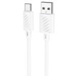 Кабель USB HOCO X88 Gratified USB - Type-C, 3A, 1 м, белый