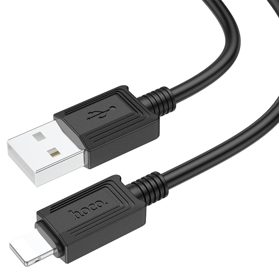 Кабель USB HOCO X73 USB - Lightning, 2.4А, 1 м, черный