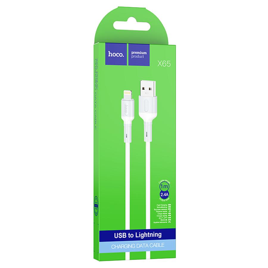 Кабель USB HOCO X65 Prime USB - Lightning, 1 м, белый