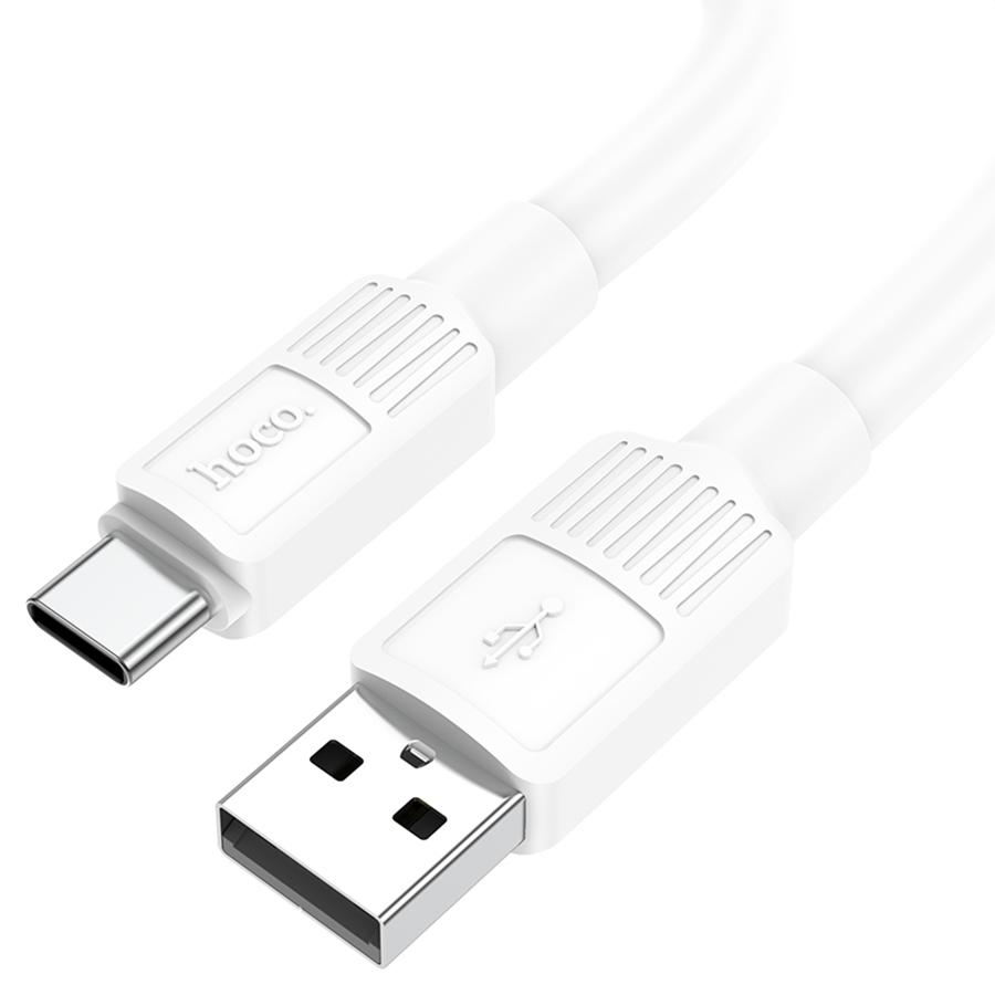 Кабель USB HOCO X84 Solid USB - Type-C, 3A, 1 м, белый