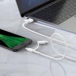 Кабель USB HOCO X54 Cool 2 в 1 USB - Lightning + MicroUSB, 2.4А, 1 м, белый