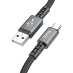 Кабель USB HOCO X85 Strength USB - Type-C, 3A, 1 м, черный