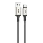 Кабель USB HOCO X66 Howdy USB - Type-C, 3A, 1 м, серый