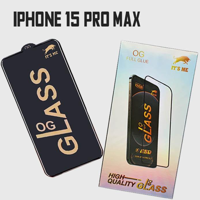 Защитное стекло OG GLASS  Для iPhone 15 Pro Max (цена за 1шт,заказ от 10шт)