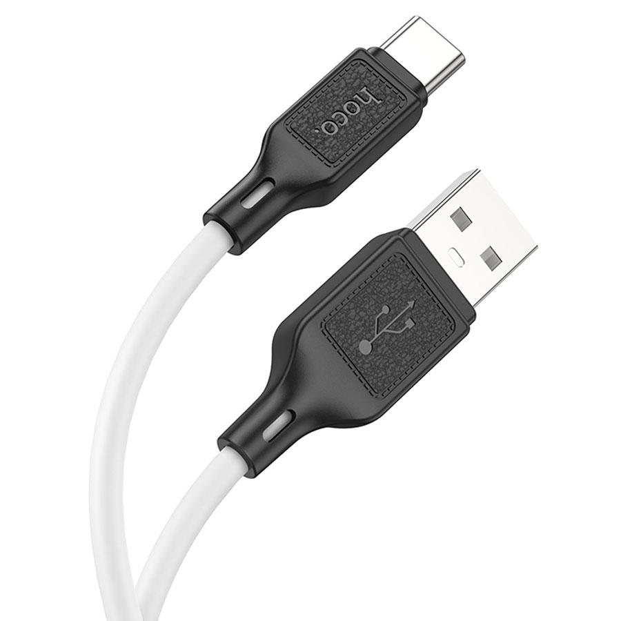 Кабель USB HOCO X90 Cool USB - Type-C, 2.4А, 1 м, белый