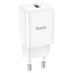 Сетевое зарядное устройство HOCO N26 Maxim 1xUSB, 3.0A, 18W, белый