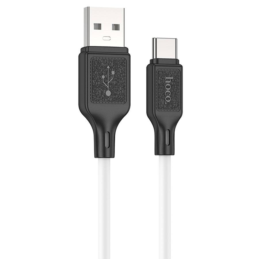 Кабель USB HOCO X90 Cool USB - Type-C, 2.4А, 1 м, белый