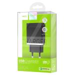 Сетевое зарядное устройство HOCO C42A Vast 1xUSB, 1.5-3.0A, 18W, черный