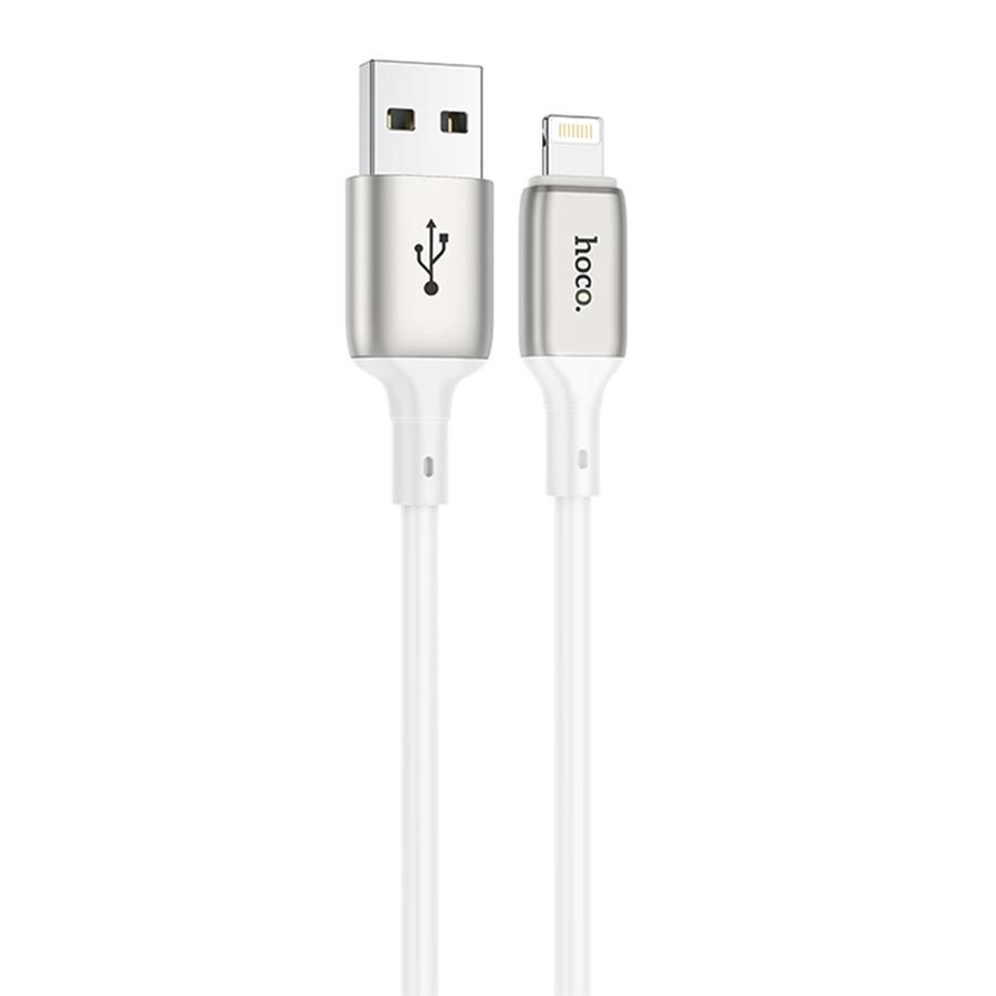 Кабель USB HOCO X66 Howdy USB - Lightning, 2.4А, 1 м, белый