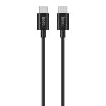 Кабель USB-C HOCO X23 Skilled Type-C - Type-C, 3A, 1 м, чёрный