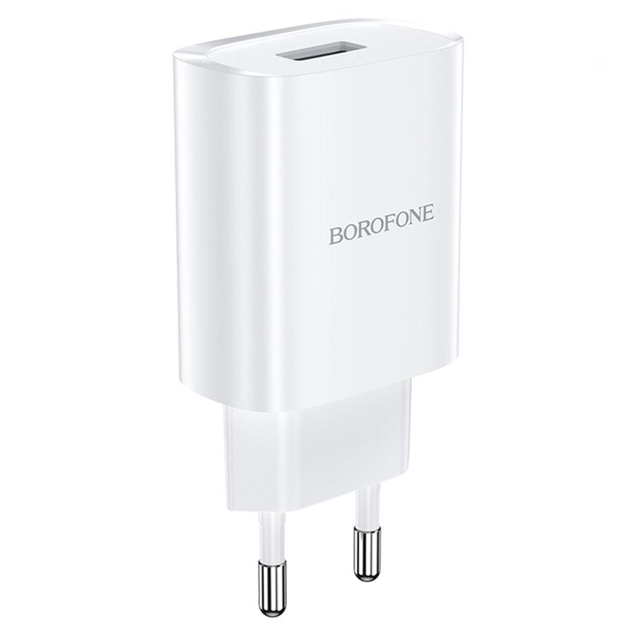 Сетевое зарядное устройство BOROFONE BN1 Innovative 1xUSB, 2.1A, белый